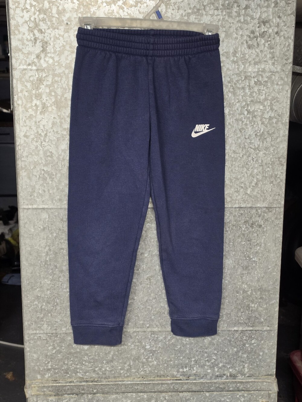 Nike Boys Blue Fleece Jogger Pants size 6-7Y